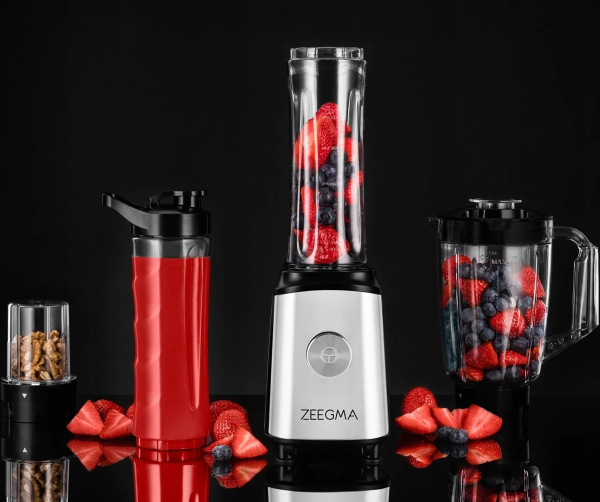 4 in 1 Standmixer ZEEGMA VITAMINE Smoothie Maker Mixer Blender Kaffeemühle 1050W – Bild 6
